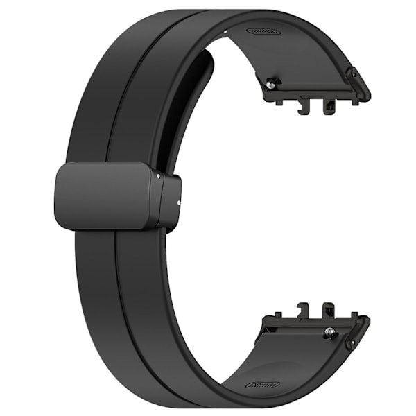 For Samsung Galaxy Fit3 SM-R390 silikone rem til håndled med foldelukning Black