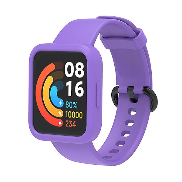 Til Xiaomi Redmi Watch 2mi Watch 2 Lite Watch Band Rem + Watch Case - Elfenbenshvid/Elfenbenshvid Multicolor G Xiaomi Redmi Watch 2