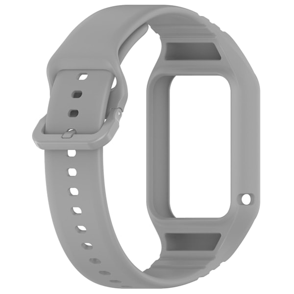 For Xiaomi Smart Band 8 Pro - Lett justerbar klokkestropp - Fleksibel silikonarmbånd - Rød Grey