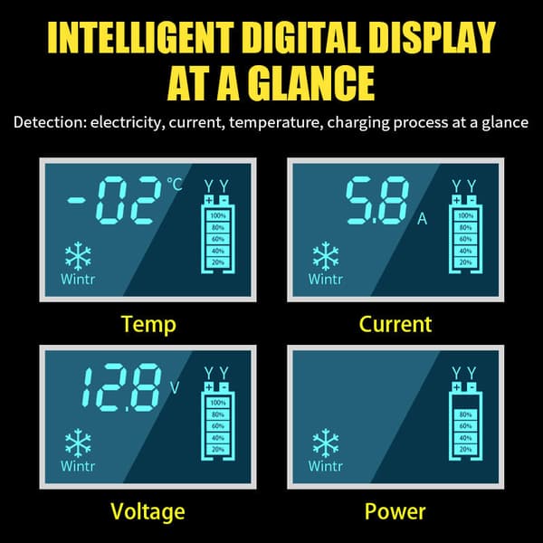 Batteriladdare 12V 6A Smart Helautomatisk Laddare