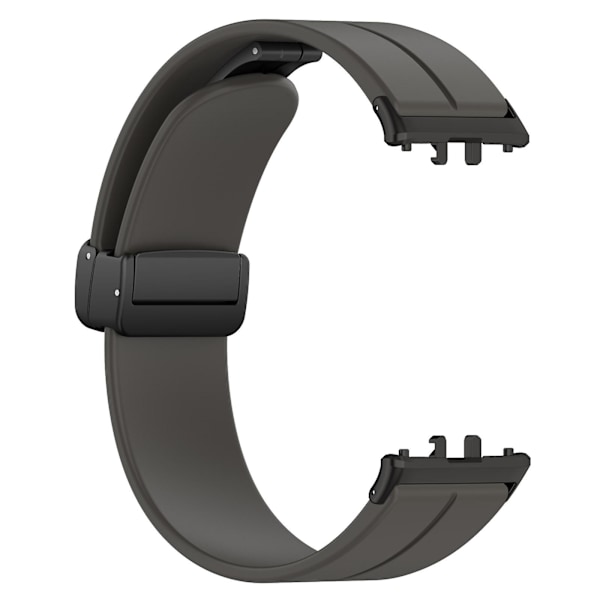 Samsung Galaxy Fit3 SM-R390 -silikoniranneke, jossa taittolukko Dark Grey