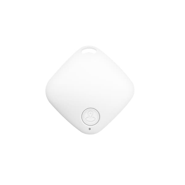 Anti-förlustenhet Diamantformad Bluetooth Intelligent Alarm Och Tvåvägspositionering Vit