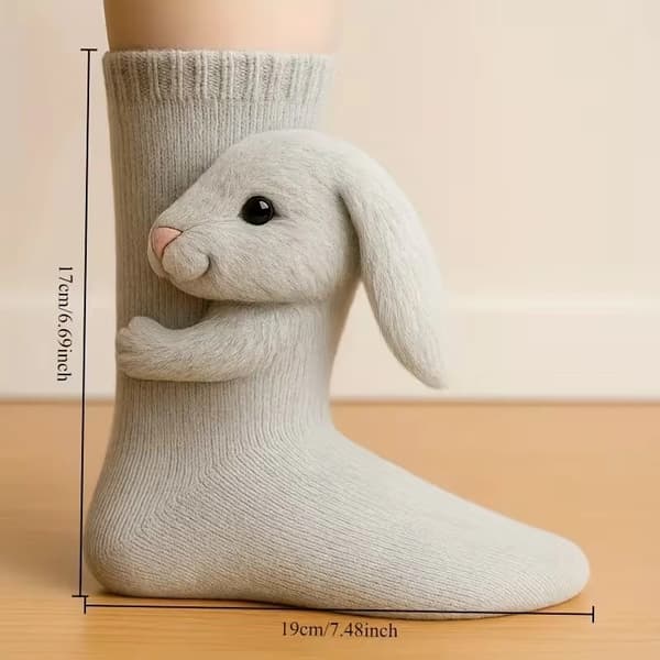 Sukat - 3D-neulottu eläin naisille (koala)
