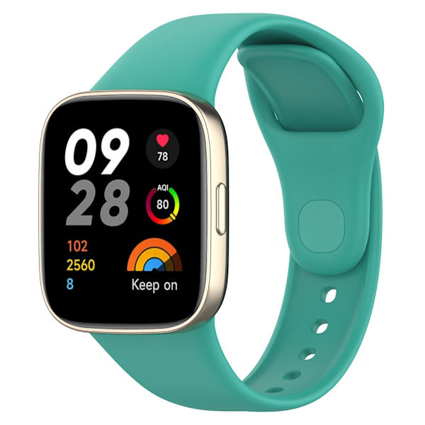 Til Xiaomi Redmi Watch 3/Mi Watch Lite 3 Silikone Urrem Rem Mint Green