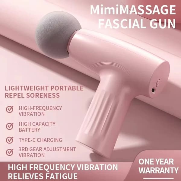 Massager Mini Dybtvævs Håndholdt Muskelterapi (Pink) Pink
