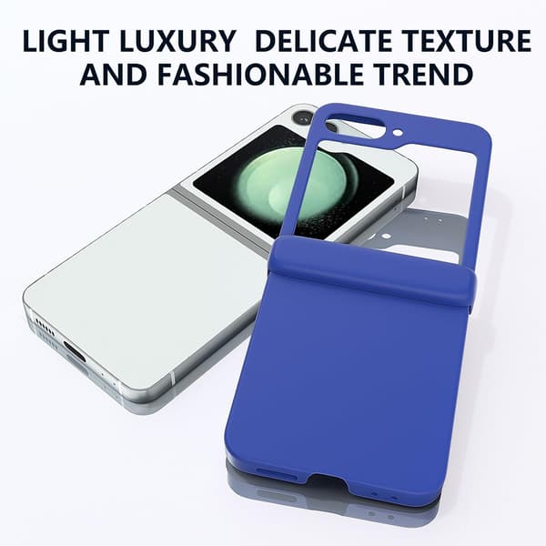 Etui til Samsung Galaxy Z Flip 6, hengselbeskyttelse Blue