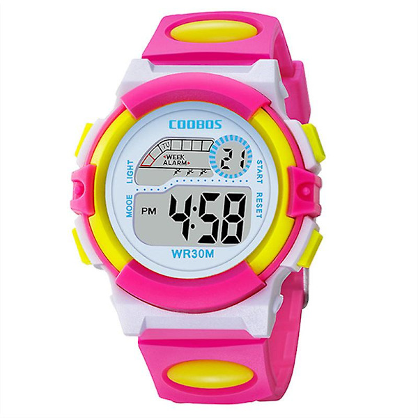 Lasten elektroninen watch valaiseva poikien ja tyttöjen monitoiminen vedenpitävä watch