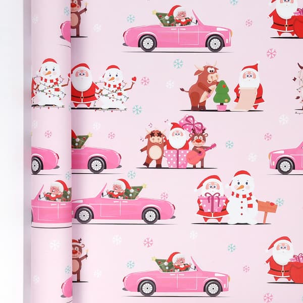 Presentpappersrulle - Julklappspapper Kraftpappersark, 43 Cm X 3M (31)