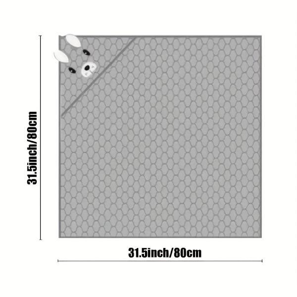 Blødt og absorberende børne badehåndklæde med søde pingvinprint - 31,5\"X31,5\"