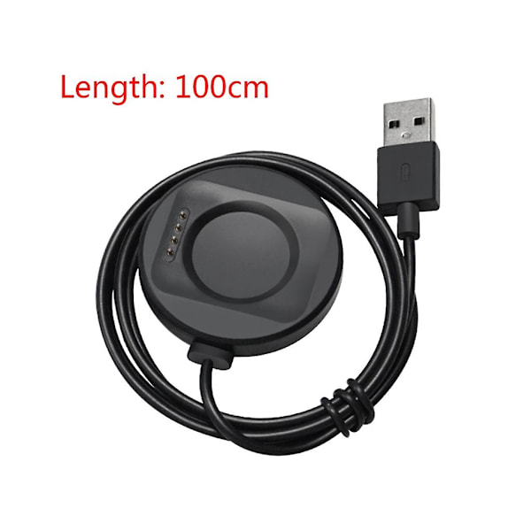 Usb-ladekabel lader strømforsyningsbrakett-adapter for Watch 3/3 Pro/2/1/se Black