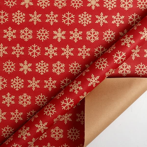 Presentpappersrulle - Julklappspapper Kraftpapper, 43 cm x 3M (12)