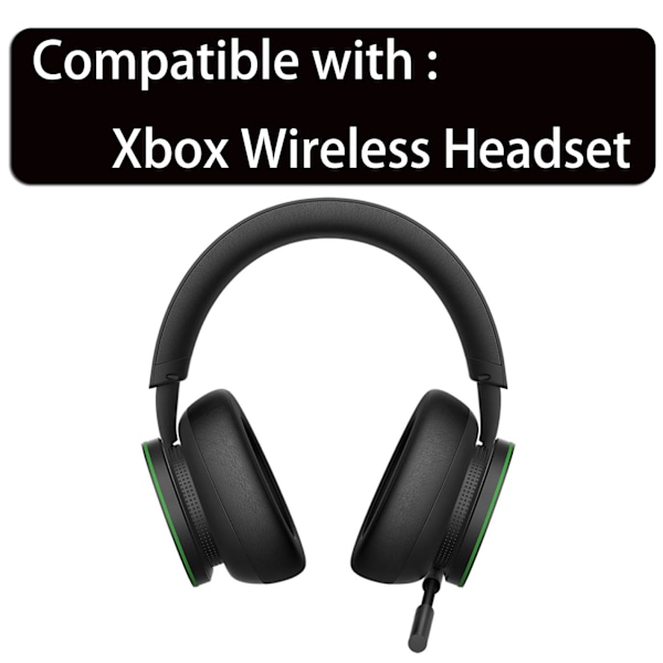 Öronmuffar för Microsoft Xbox Series, Svart Proteinläder