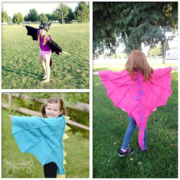 Kids Cloak Kit Dinosaur Cosplay Cape Hat Mask -asu Green