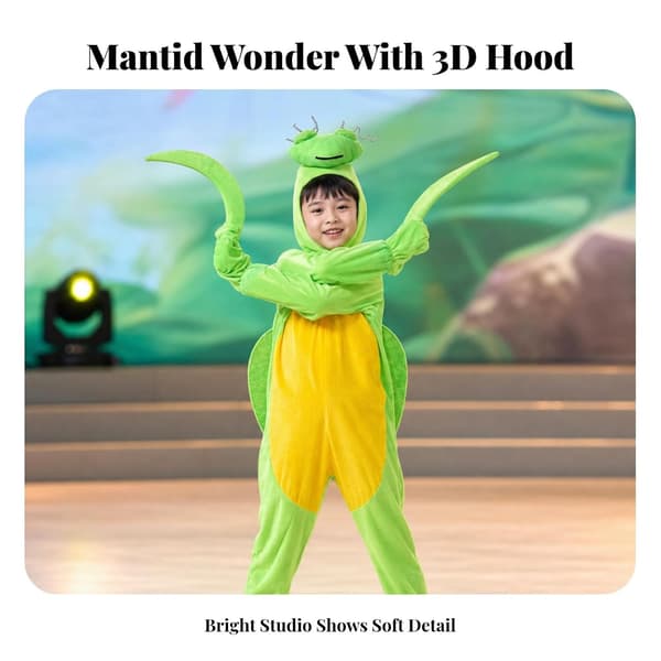Dyrekostymer til barn for sceneopptredener Praying mantis 100