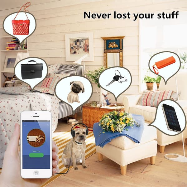 Anti-Lost-enhet Vattendroppe Smart Rosa
