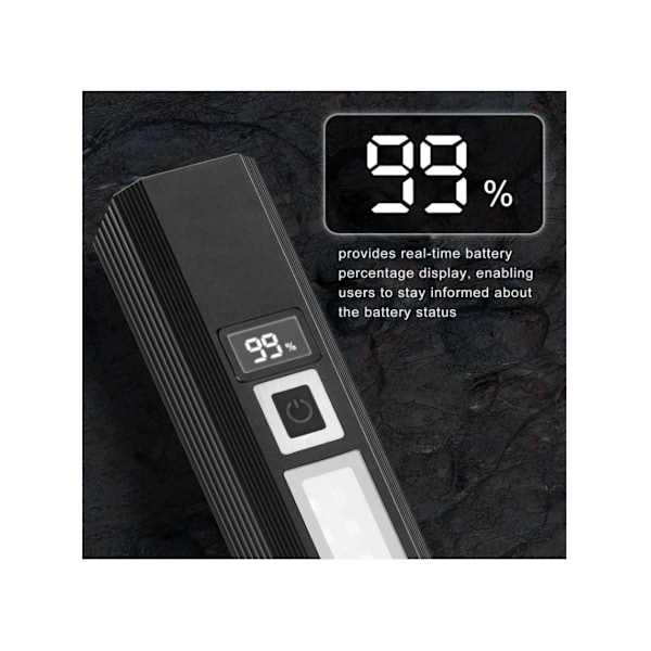 Tehokas LED-otsalamppu sensorilla, ladattava USB:n kautta, zoom, vedenpitävä W678 musta