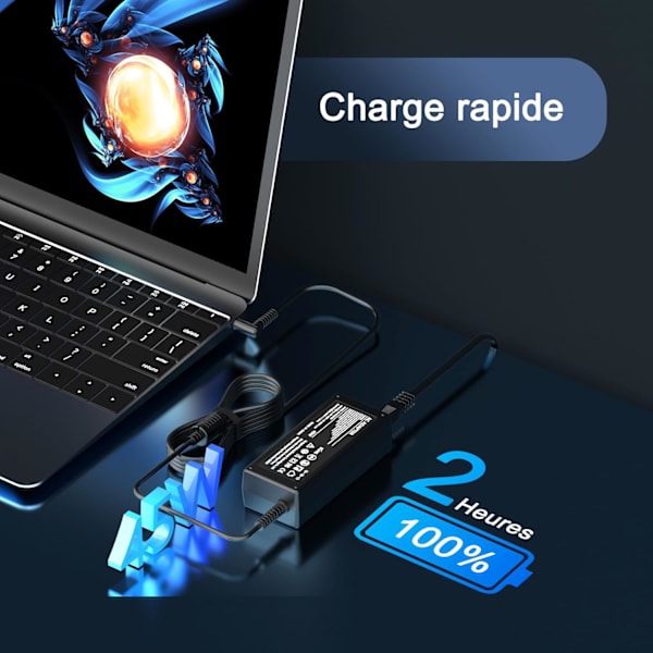Laddare för HP bärbar dator 45W 19.5V 2.31A Stream 11 13 14, Pavilion X360 M3 11 13 15 Adapter