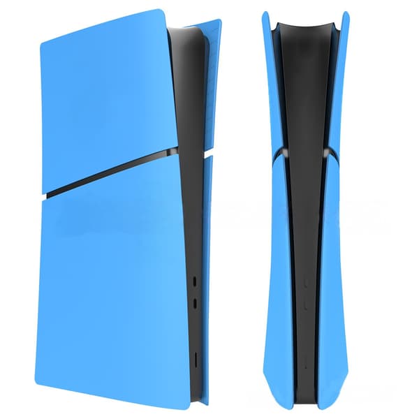 Deksel til PS5 Slim Digital Edition, matte sideplater erstatningstilbehør (kompatibel, blå)