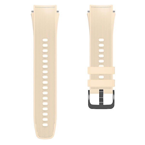 For Oppo Watch X udskiftning blød silikone rem justerbar urrem Beige