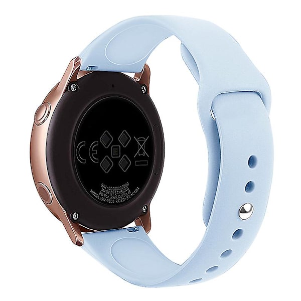 20mm silikonklokkearmbånd til Samsung Galaxy Watch6 Classic 47mm 43mm Lilac Purple
