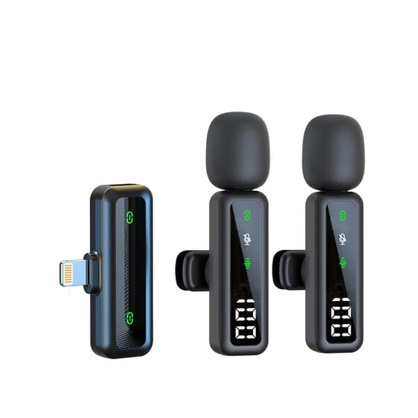Langattomat Lavalier-mikrofonit H67 Dual Microphone (Lightning)