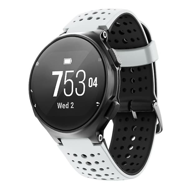 For Garmin Forerunner 220 Silikonarmbånd White Black