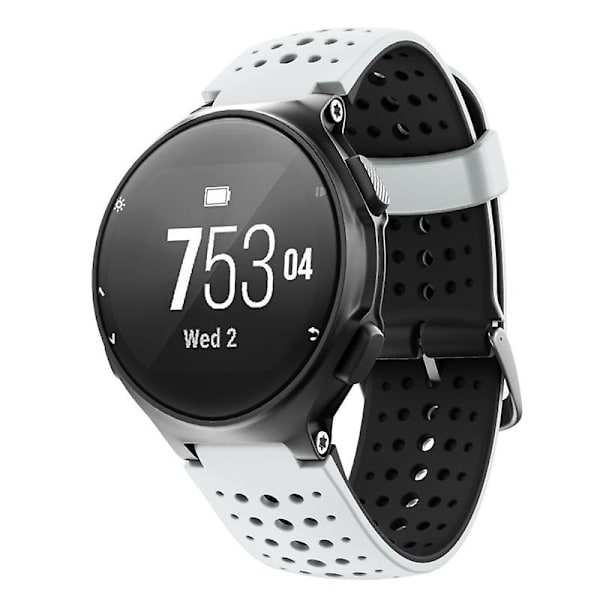 Til Garmin Forerunner 220 silikoneurrem White Black