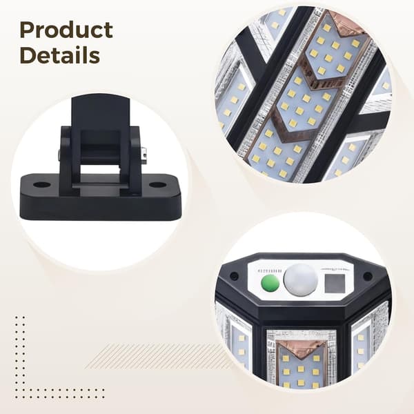 Udendørs Solar Floodlight Lampe 3 Tilstande LED Belysning, 84 SMD 84 SMD