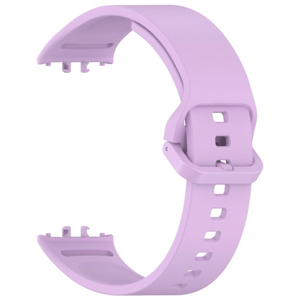 For Samsung Galaxy Fit3 Fleksibel Klokke Rem Silikonbånd Håndleddsarmbånd - Rød Light purple