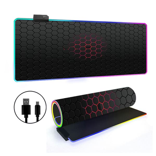 Musematte - Med Rgb 14 Lysmodus Sklisikker Base (Stil 13, 400*800*4Mm)