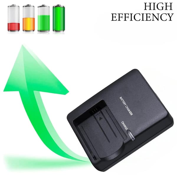Batterilader for LC-E5 LC-E5C LC-E5E, kompatibel med Canon EOS 1000D, EOS 450D kamera