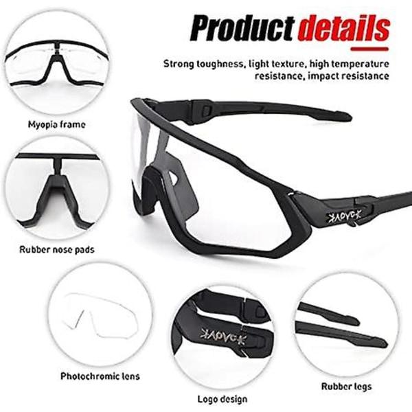 Pyöräilylasit Miesten Photochromic Aurinkolasit Naiset Mtb Maastopyörä Polkupyörä color 2