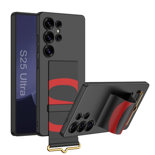 Etui til Samsung Galaxy S25 Ultra, med håndleddsstropp Black