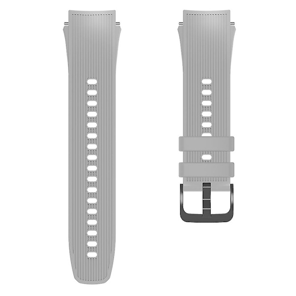 For Oppo Watch X udskiftning blød silikone rem justerbar urrem Grey