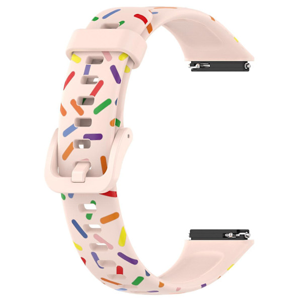 For Huawei Band 7 Spotted Wrist Band Replacement Silicone Watch Strap Light pink, Light Pink D Huawei Band 7