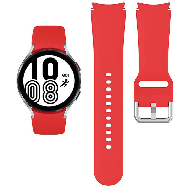 Silikonrem for Samsung Galaxy Watch 5/4 44mm 40mm Galaxy4 Classic 46mm 42mm Sportklokkereim Armbånd Galaxy Watch 5 Pro 45mm watch 4 classic 42mm red