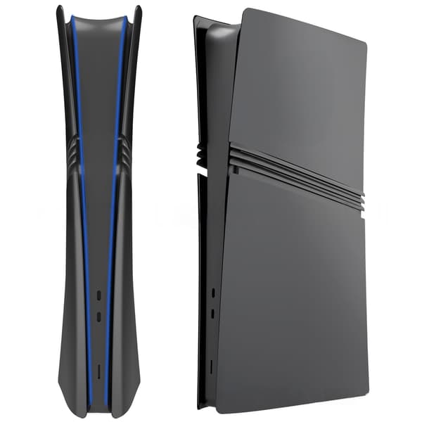 Etui til PS5 Pro Digital Version, Matte Side Shell Faceplates Udskiftningstilbehør (Kompatibel, Sort)
