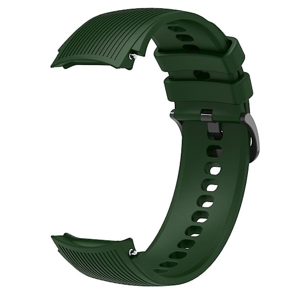 Til Oppo Watch X Udskiftning Blød Silikone Rem Justerbar Urrem Army Green
