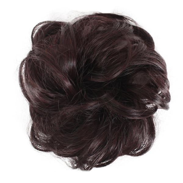 Let at bære Stilfulde hår Scrunchies Naturligt rodet krøllet bolle hår Extension-niubi 30