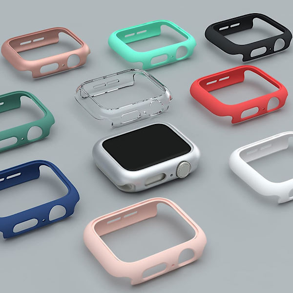 Case För Apple Watch Cover 41mm 45mm 44mm 40mm 44 Mm Tillbehör Pc Protector Bumper Iwatch Series 6 Se 5 4 3 7 8 42mm 38mm Case 41mm series 7 8 Khaki