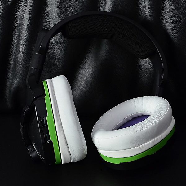 Lær Øreputer Svamp Øreputer For Hyperx For Alpha / Cloud Ii Hodesett Øremuffer White