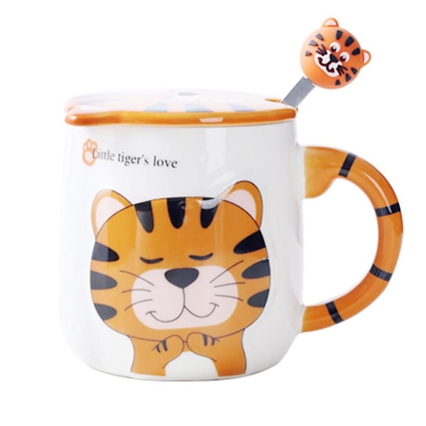 Sarjakuva Tiger Ceramic Tea Cup for the Year of Tiger Coffee Milk Muki A