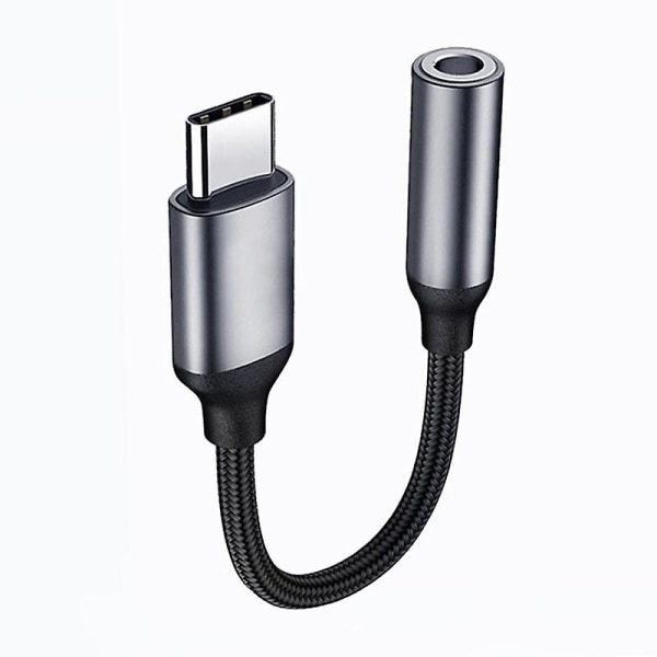 Usb C til 3,5 mm-kontakt, Usb C 3,5 mm-adapter, Usb C Aux-adapter, Usb C til 3,5 mm Aux-lydadapter, Usb C-hodetelefonadapterinngang