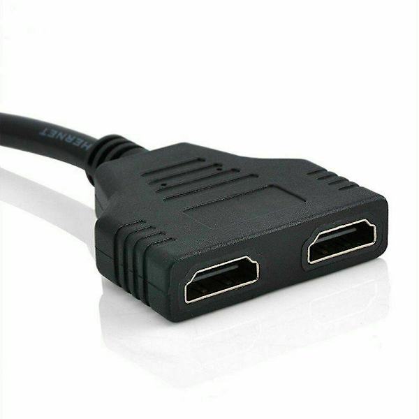 Hdmi-port hane till hona 1 ingång 2 utgång splitterkabel adapter konverterare 1080p