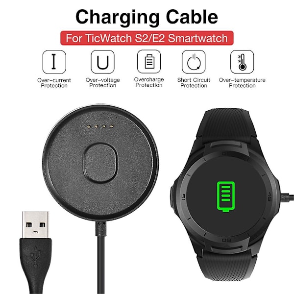 Usb-laderbase Smart Watch Lader- Dock Laderbase for Ticwatch E2/s2