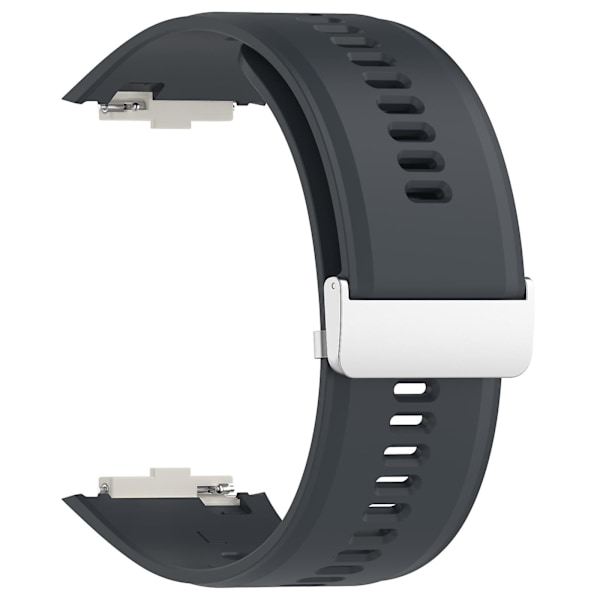 For Xiaomi Watch H1 udskiftningsremme Åndbar silikone urrem Dark Grey