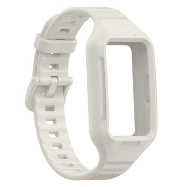 Silikonrem för HuaweiBand 7 för Smart Watch Modeband Mjuk armbandsbygel Seagull ash