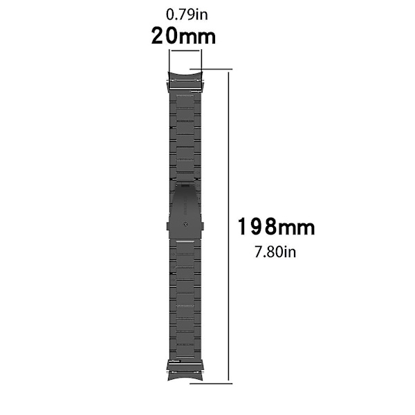 Metallrem för -Galaxy Watch4/Watch4 Klassiskt slitstarkt armbandsarmband Gold