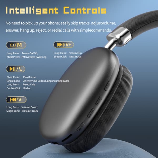 True Wireless Bluetooth-hörlurar - Sy-T10, brusreducering vattentäta med 8 timmars speltid (silver)