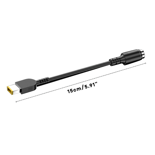 15cm DC firkantet til 6.0x3.7 7.4x5.0 4.5x3.0 7.4x5.0mm laderadapterkonverter Lenovo master transf